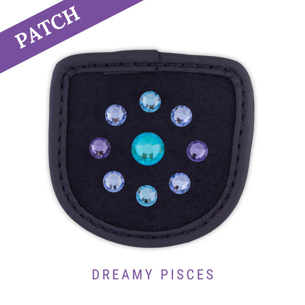 Dreamy Pisces  rijhandschoen patch blauw