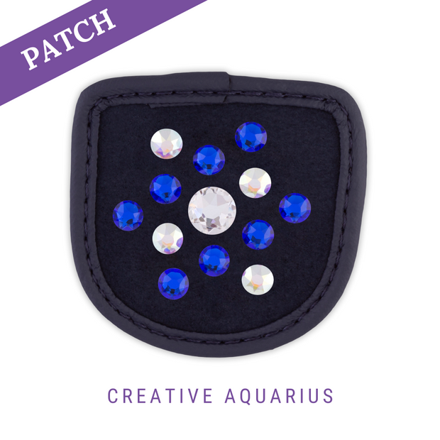 Creative Aquarius  rijhandschoen patch blauw