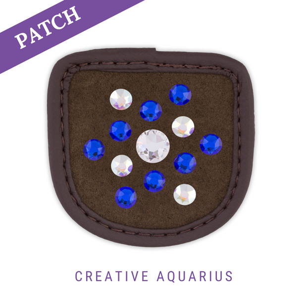 Creative Aquarius  rijhandschoen patch bruin