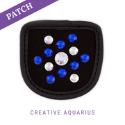 Creative Aquarius  rijhandschoen patch zwart