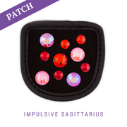 Impulsive Sagittarius rijhandschoen patch zwart