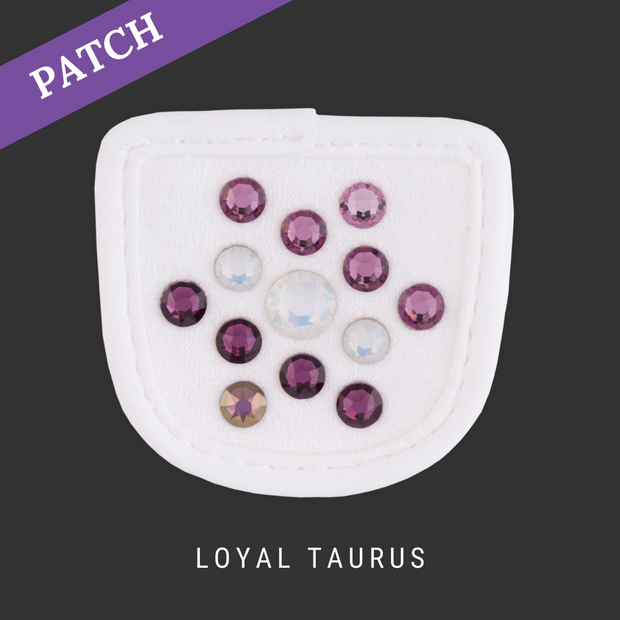 Loyal Taurus rijhandschoen patch wit