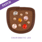 Charismatic Leo rijhandschoen patch caramel