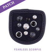 Fearless Scorpio rijhandschoen patch blauw