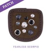 Fearless Scorpio rijhandschoen patch bruin