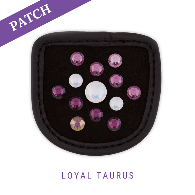 Loyal Taurus rijhandschoen patch zwart
