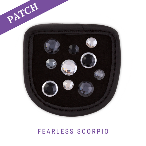Fearless Scorpio rijhandschoen patch zwart