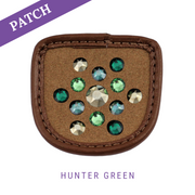 Hunter Green Rijhandschoen Patches