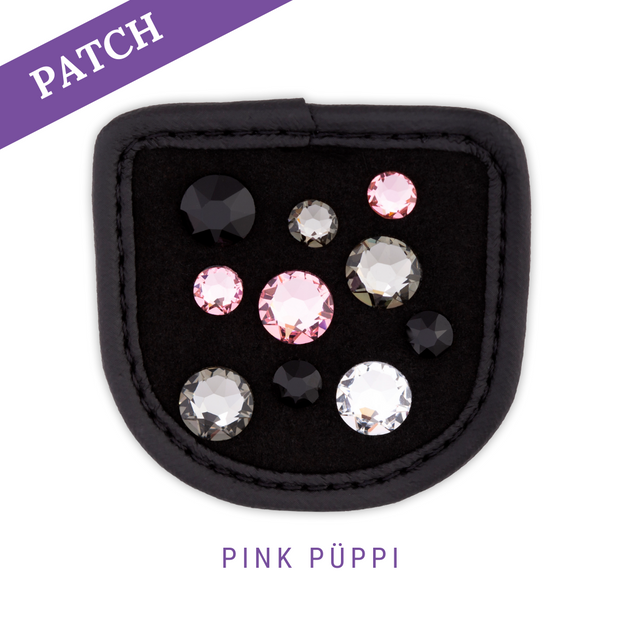 Roze Püppi by Basti rijhandschoen patch zwart