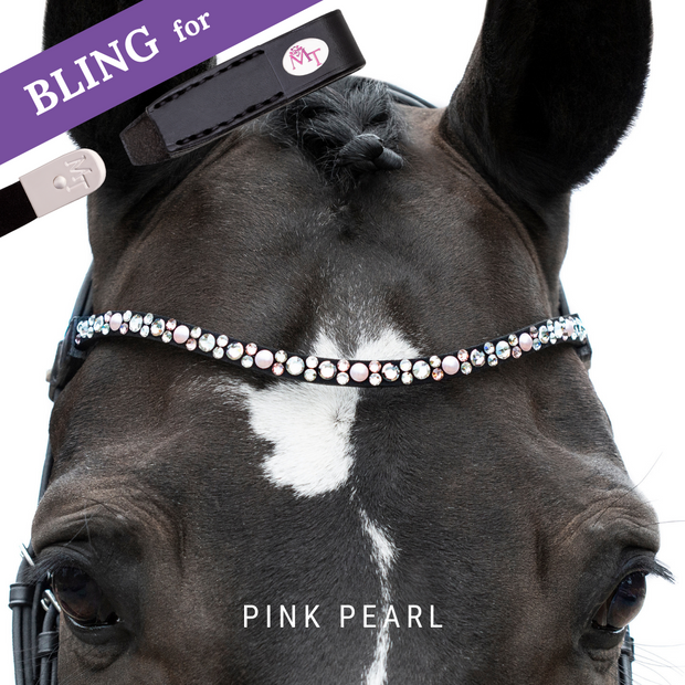 Pink Pearl Frontriem Bling Swing