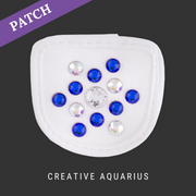 Creative Aquarius rijhandschoen patch wit