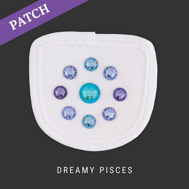 Dreamy Pisces rijhandschoen patch wit