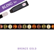 Bronze Gold Frontriem Bling Classic