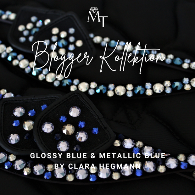 Glossy Blue by Clara Hegmann Patch blauw