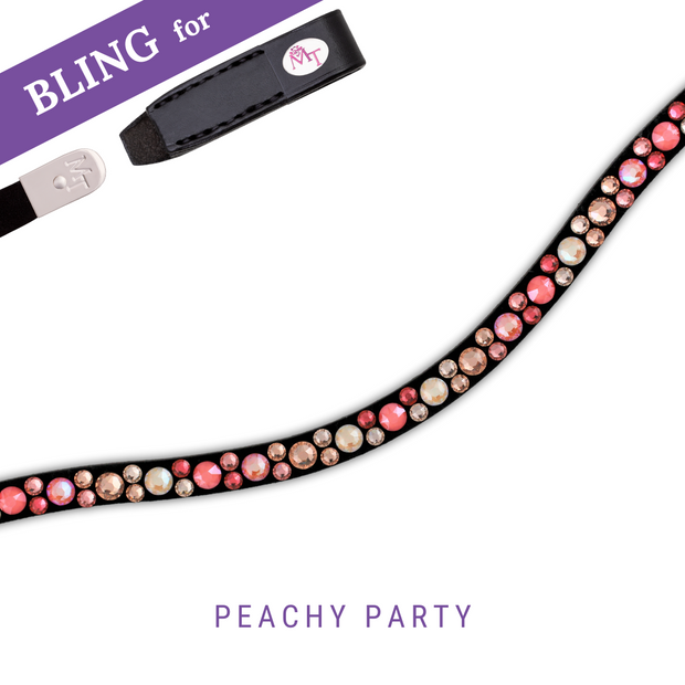 Peachy Party Frontriem Bling Swing