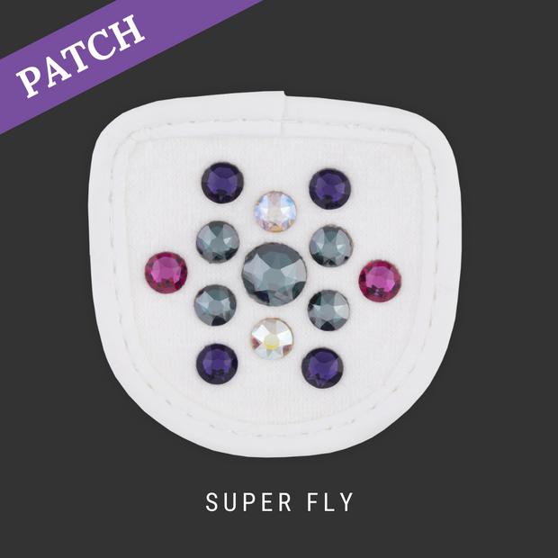 Super Fly Rijhandschoen Patch wit