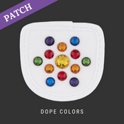 Dope Colors Rijhandschoen Patch wit