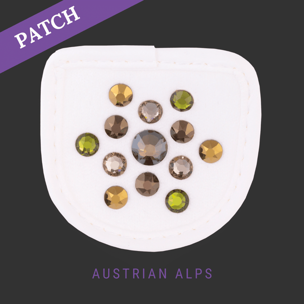 Oostenrijkse Alpen rijhandschoen patch wit