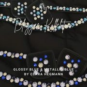Glossy Blue by Clara Hegmann Patch zwart