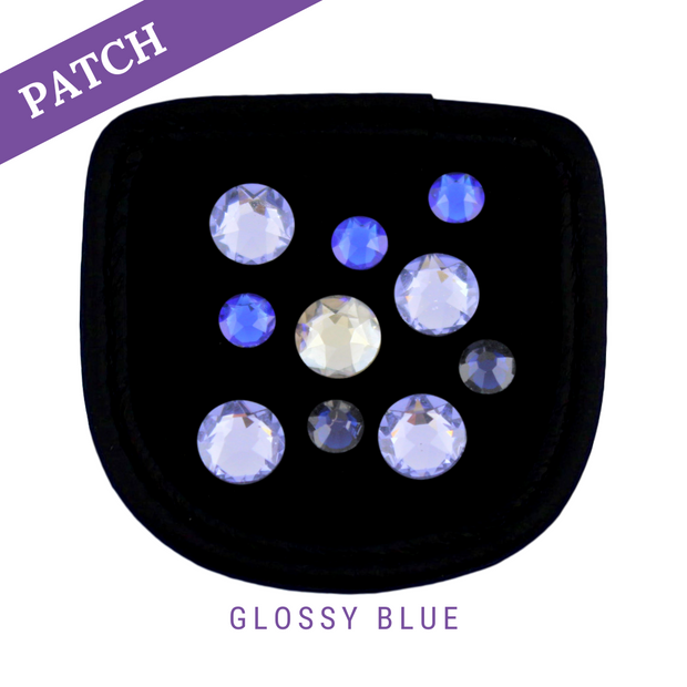 Glossy Blue by Clara Hegmann Patch zwart