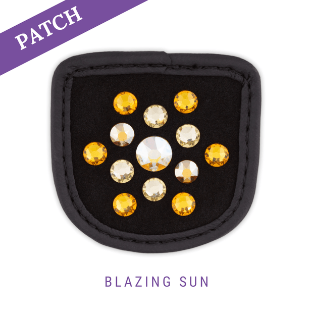 Blazing Sun rijhandschoen patch zwart
