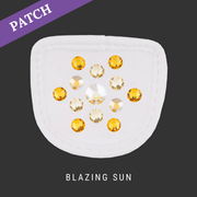 Blazing Sun rijhandschoen patch wit