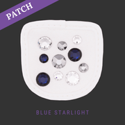 Blue Starlight Rijhandschoen Patch wit