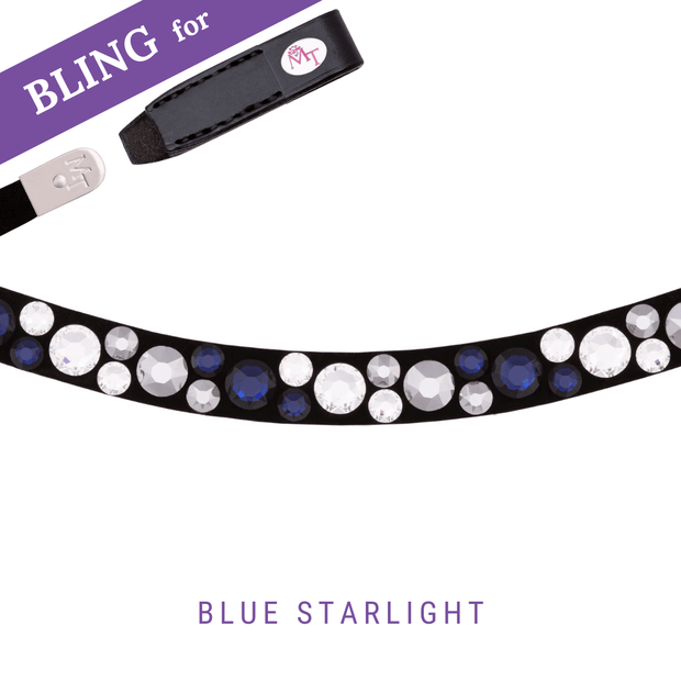 Blue Starlight Frontriem Bling Swing