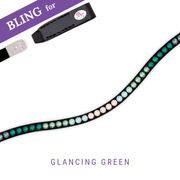 Glancing Green by Nina Kaupp Frontriem Bling Swing