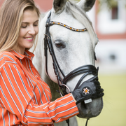 Leren rijhandschoen Zwart