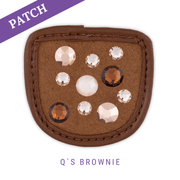 Q's Brownie by Chrissi rijhandschoen patch karamel