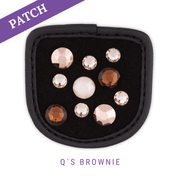 Q's Brownie by Chrissi rijhandschoen patch zwart