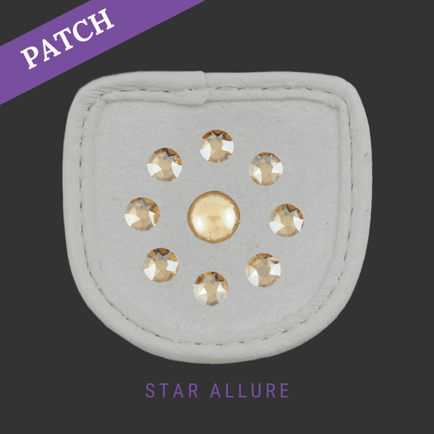 Star Allure Rijhandschoen Patch wit