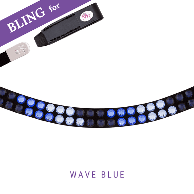 Wave Blue Frontriem Bling Swing